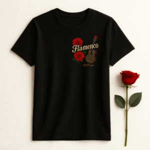 Camiseta entre cuerdas y rosas -CON DUENDE