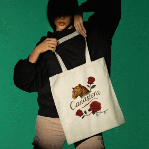 Totebag leopardo canastera.
