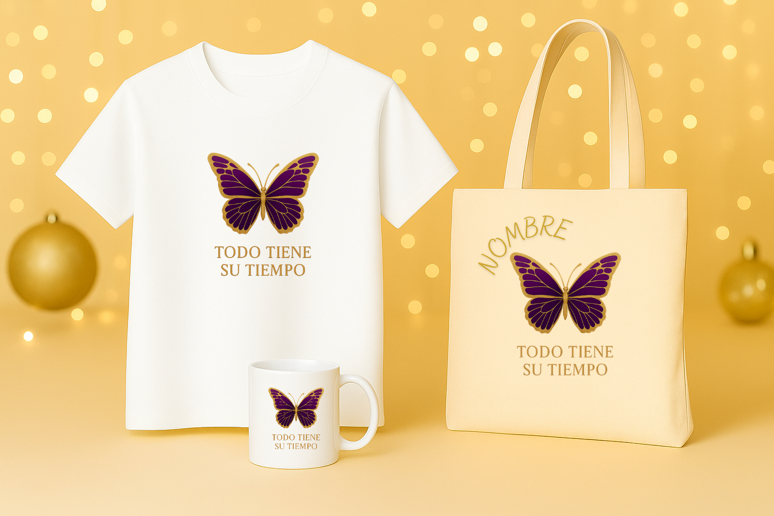 Pack navideño butterfly todo tiene su tiempo - Imagen 2