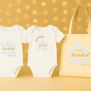 Regalo Feliz Navidad Bebé · Pack 2 Bodies + Tote Bag